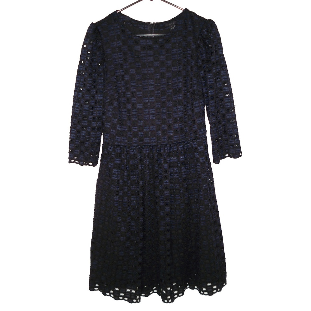 NWT Ann Taylor Geo Lace Eyelet Dress Cocktail 8